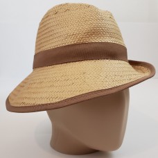 bcbgmaxazria womens straw hats natural with tan rim and band one   eb-54486666